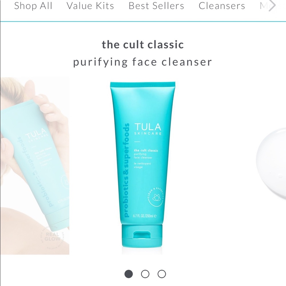 Tula purifying face cleanser